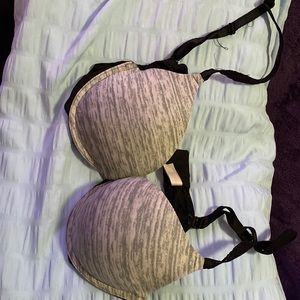 Gray bra by pink size 36c